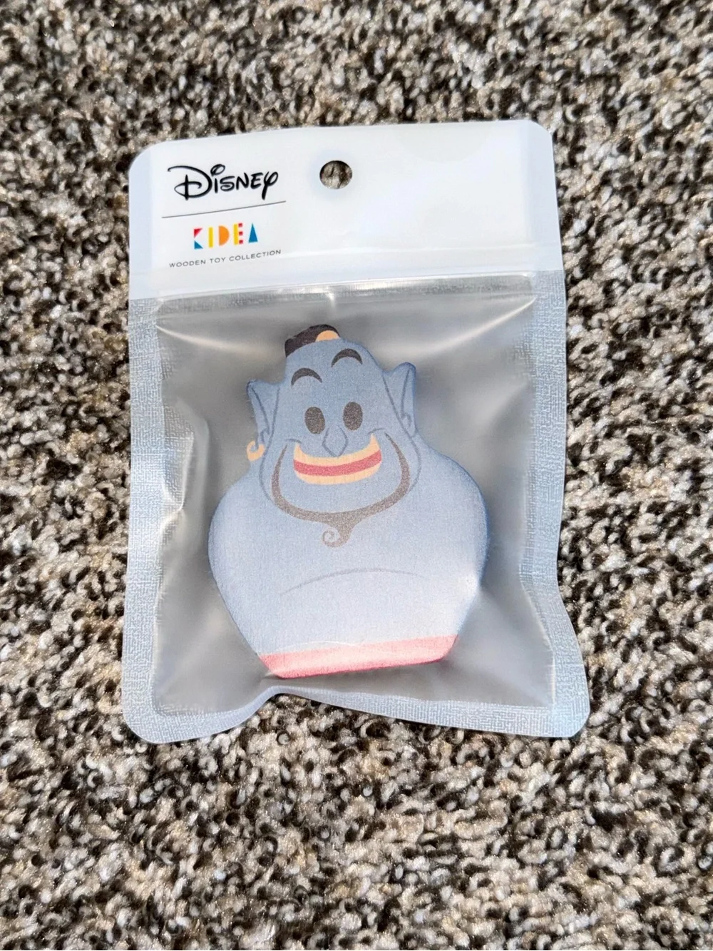 Disney KIDEA Aladdin Genie Wooden Figure Retired Japan Toy